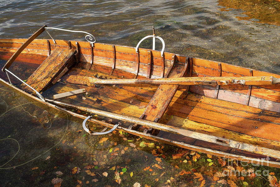 Abstract view of flooded wooden boat by Bryan Attewell Abstract view of flooded wooden boat by Bryan Attewell