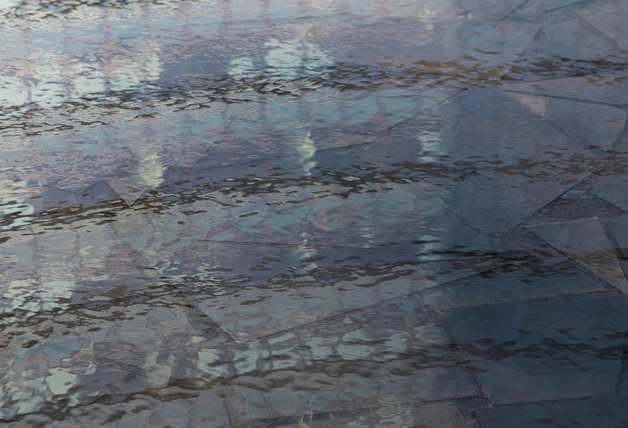 Abstract water reflecion in Gae Aulenti Photograph by Pietro Ebner
