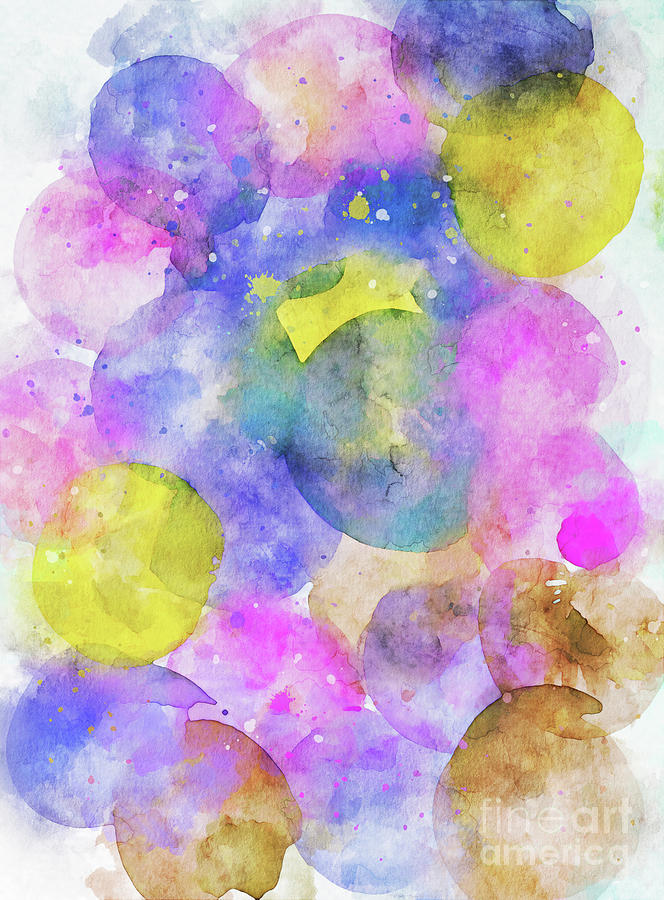 Abstract watercolor painting for background or wall art Digital Art by