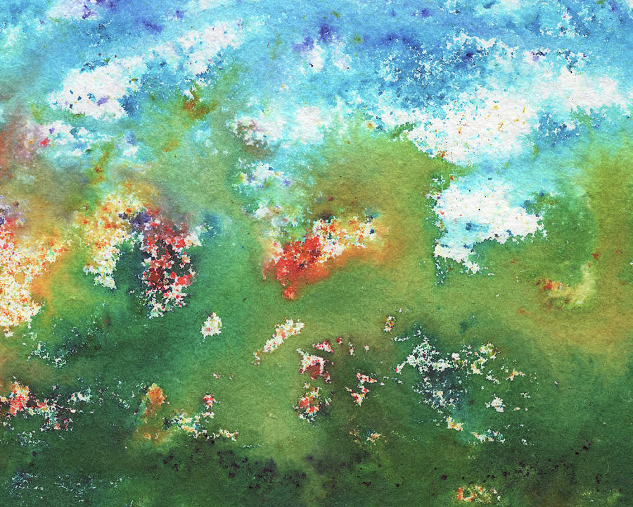 Abstract Watercolor Splashes Organic Natural Happy Colors Art II Painting by Irina Sztukowski Abstract Watercolor Splashes Organic Natural Happy Colors Art II Painting by Irina Sztukowski