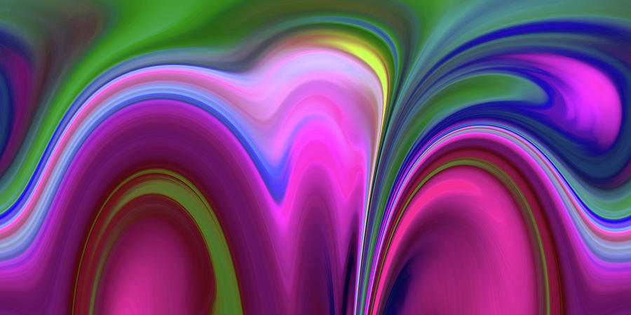 Abstract Wave 7 Digital Art by Tracy-Ann Marrison