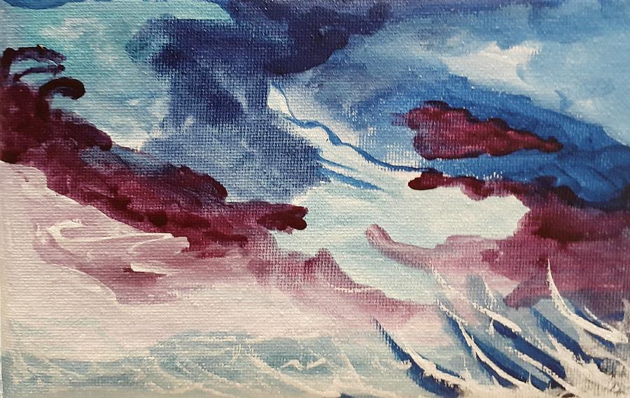 Abstract waves Painting by Betty-Anne McDonald