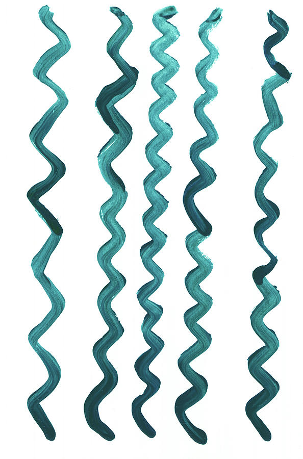Abstract Wavy Pattern Painting