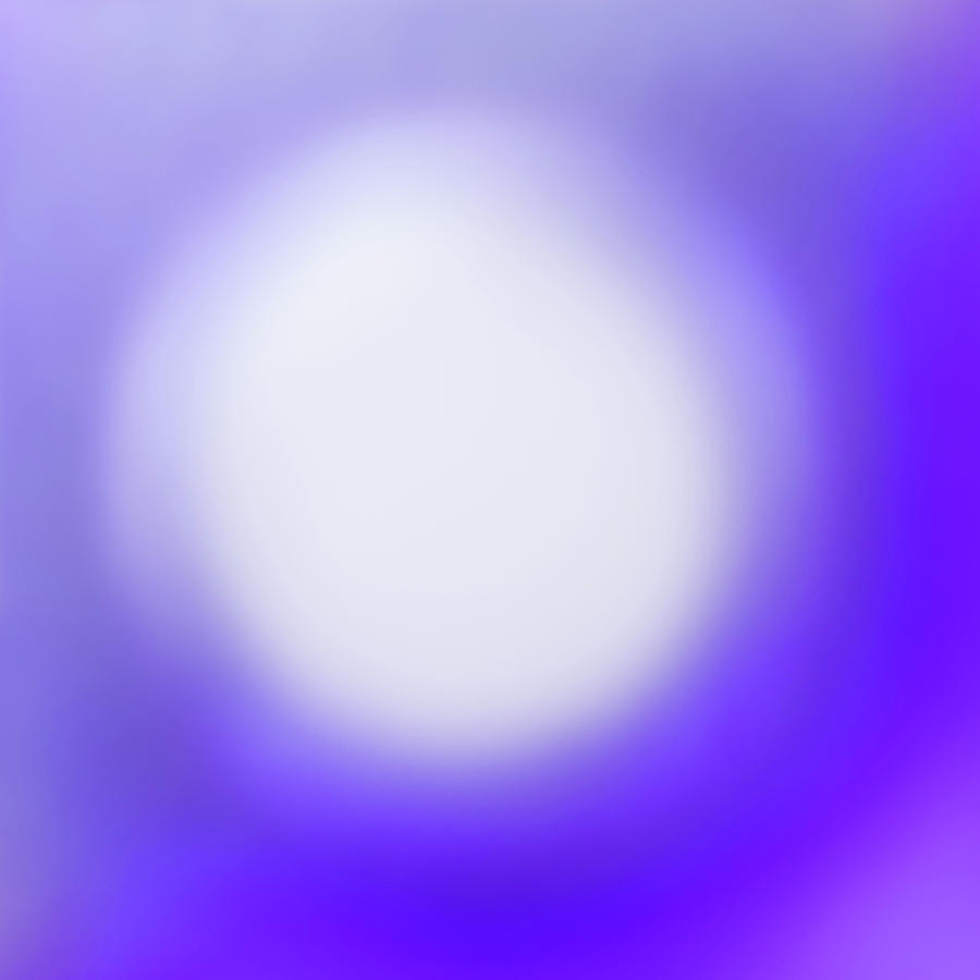 Abstract White round surounded by purple, blue and violet colora Photograph by Cristina Stefan