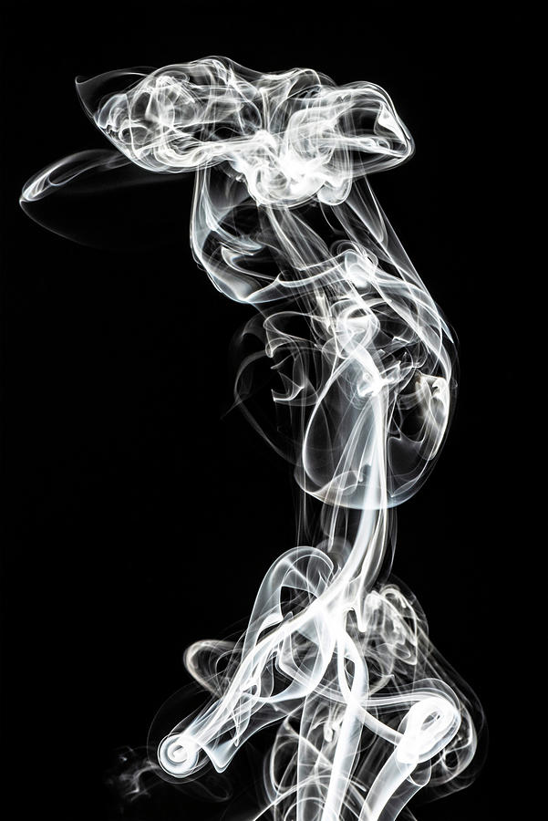 Abstract White Smoke - Chimera Woman Photograph by Philippe HUGONNARD