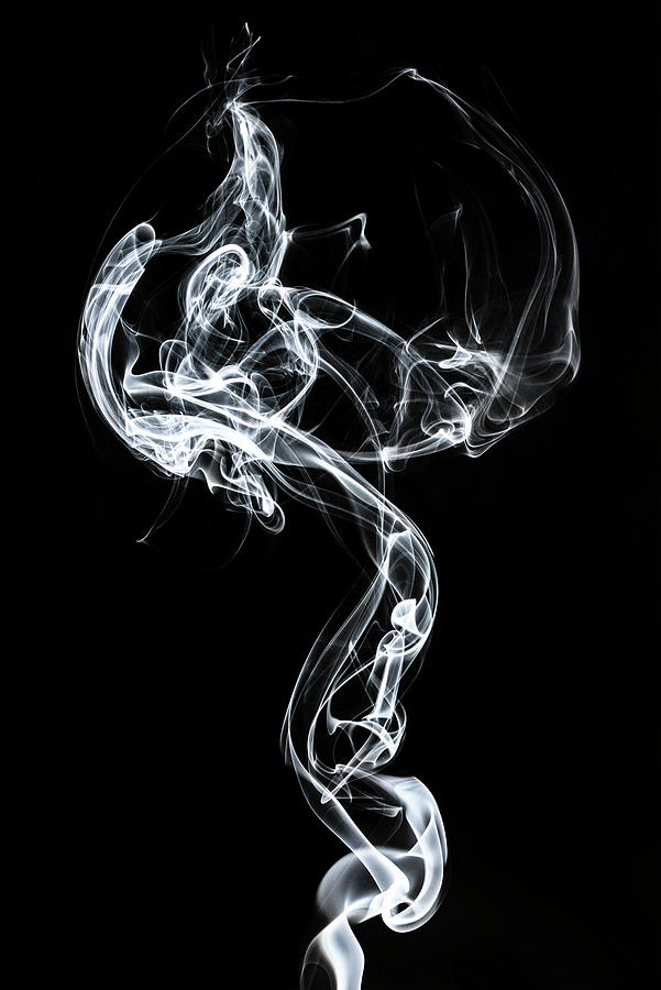 Abstract White Smoke - Medusa Photograph by Philippe HUGONNARD