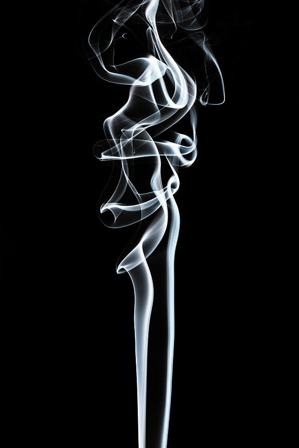 Abstract White Smoke - Sensual Photograph by Philippe HUGONNARD
