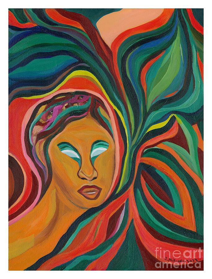 Abstract Woman 2 Painting by Ida Mitchell