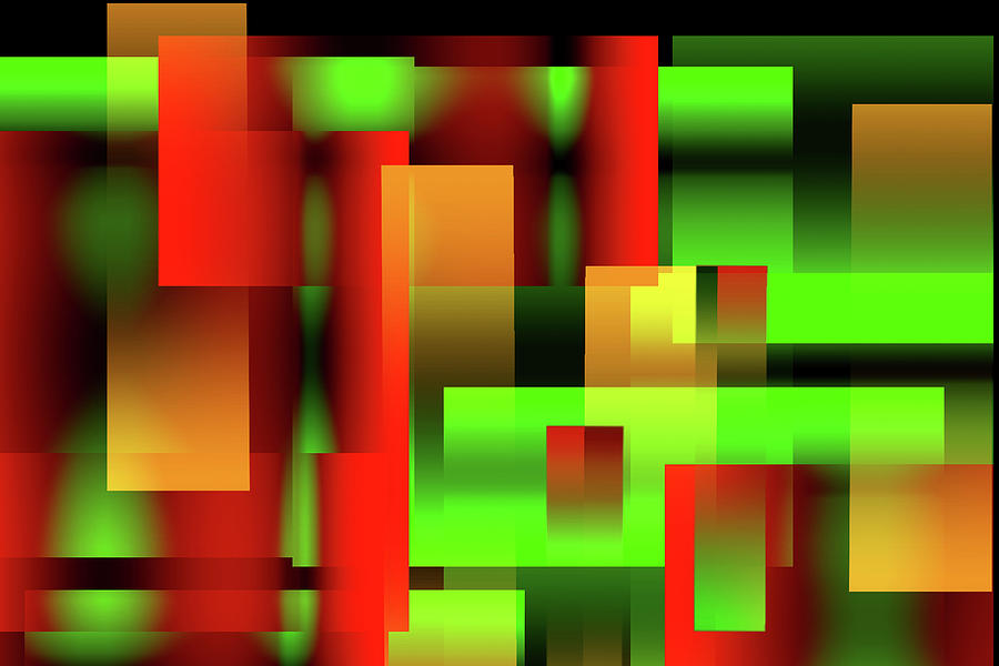 Abstract Levels Digital Art by Ron Grafe