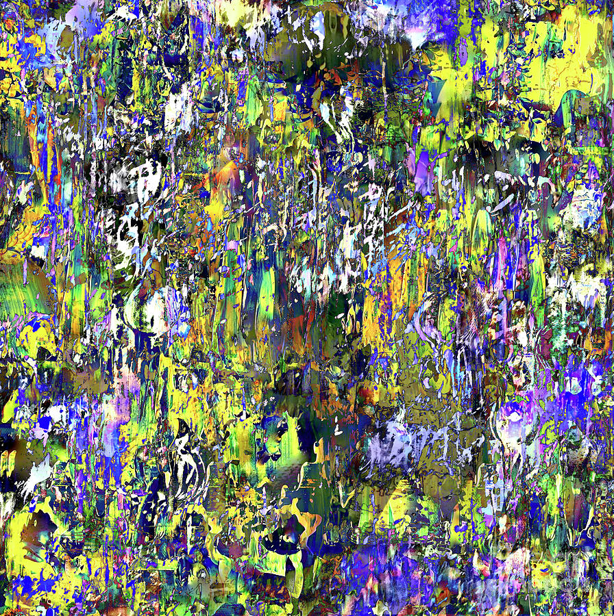 Abstracts Special Effects 3A/ Garden Of Laughter   Painting by Catalina Walker