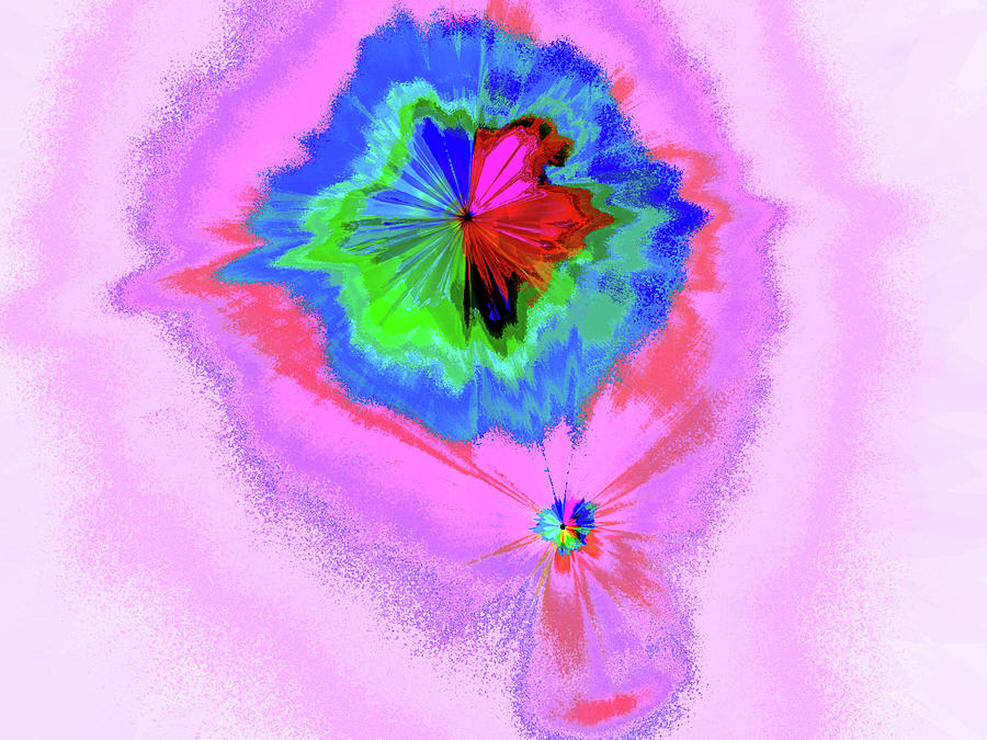 Abstract Flower Pink Digital Art By John Enright Fine Art America