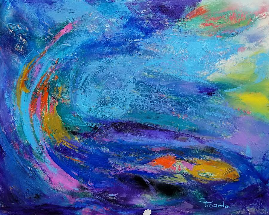 Abstrct Seascape Mixed Media by Picardo Colours - Fine Art America