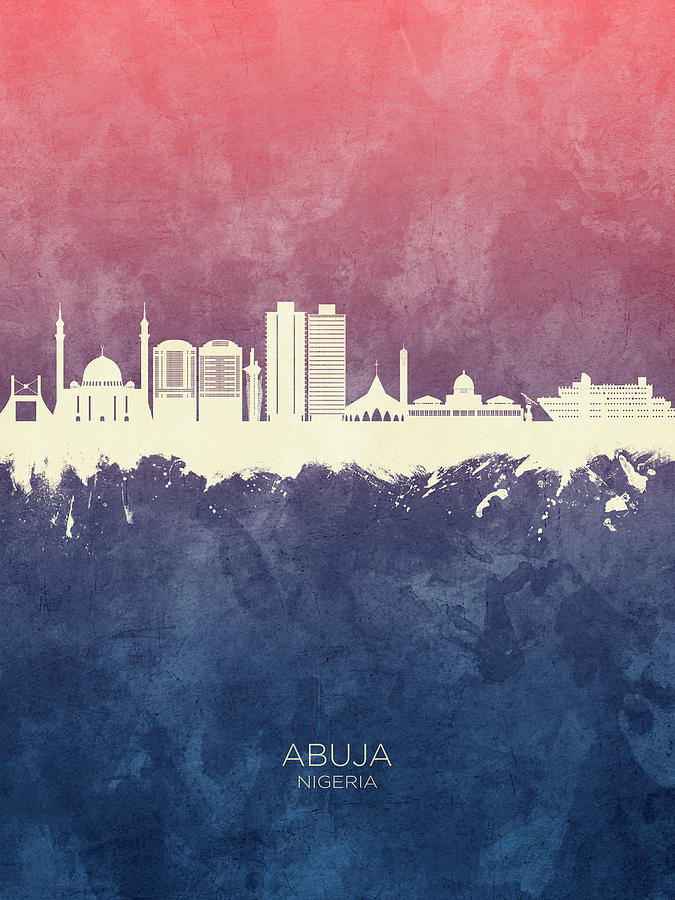 Abuja Nigeria Skyline #08 Digital Art by Michael Tompsett