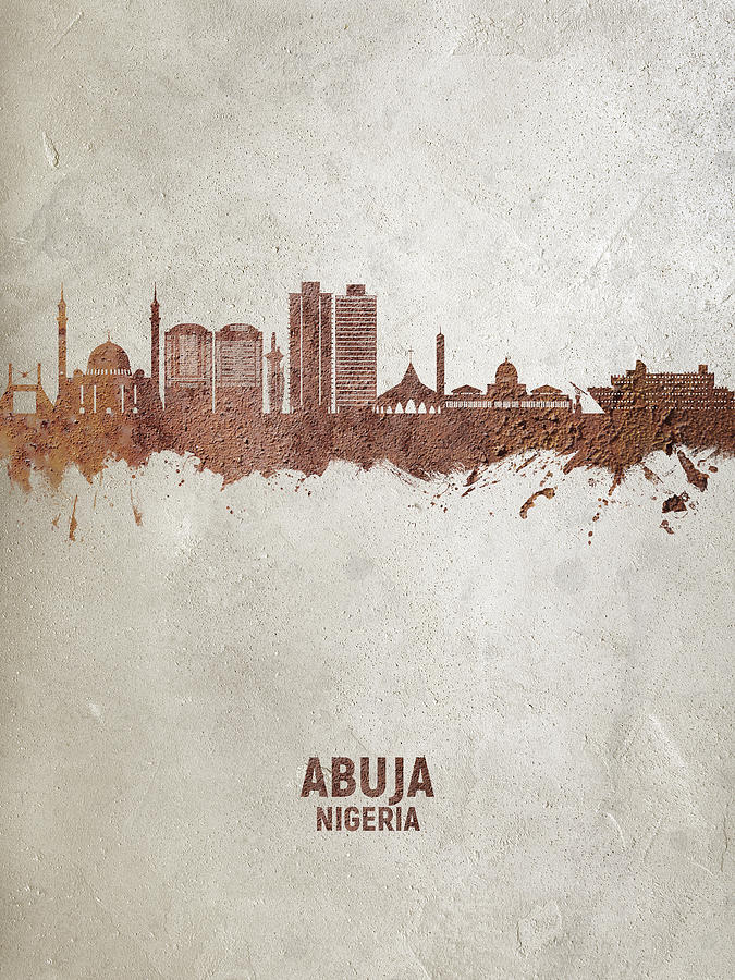 Abuja Nigeria Skyline #12 Digital Art by Michael Tompsett