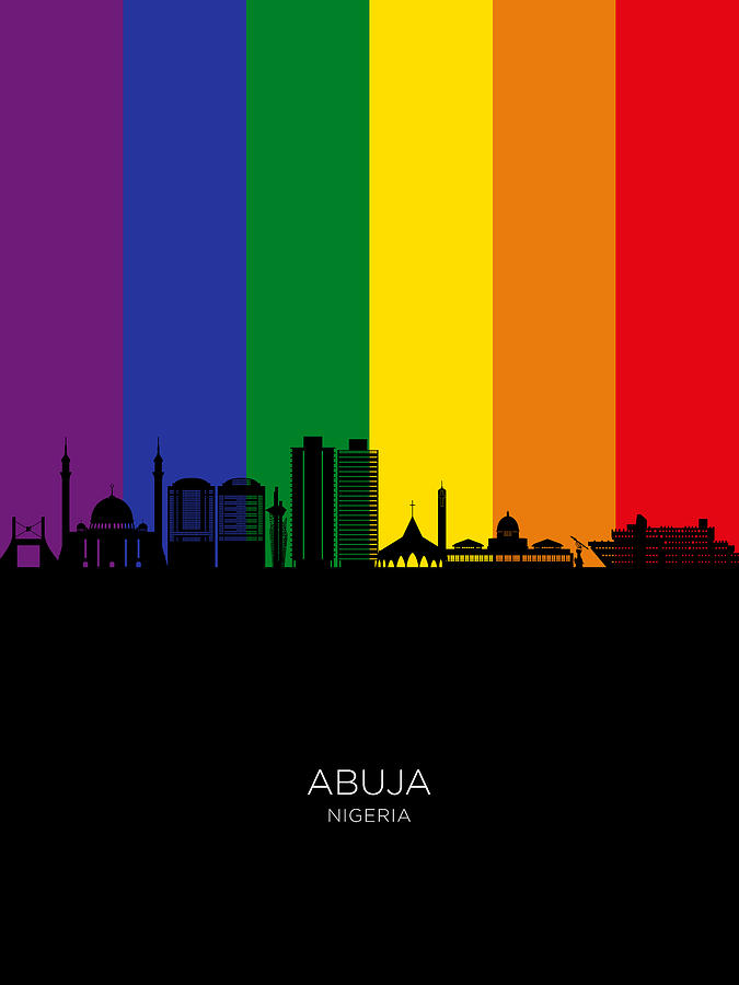 Abuja Nigeria Skyline #95 Digital Art by Michael Tompsett