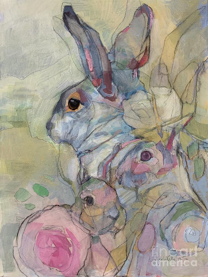 Rabbit Painting - Abundance by Kimberly Santini