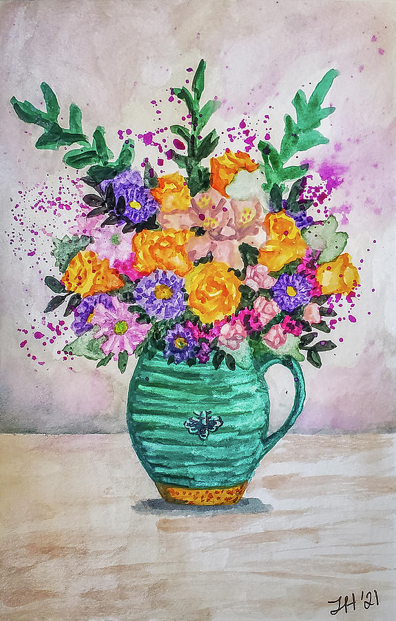 Abundant Bouquet Painting by Jean Haynes