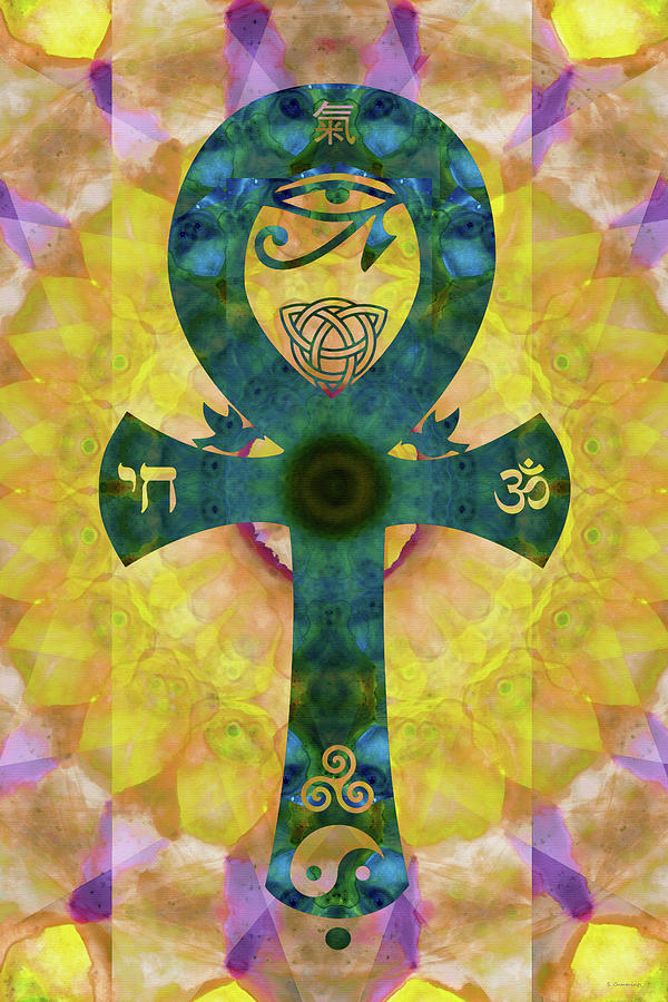 Abstract Painting - Abundant Life Mandala Art - Sharon Cummings by Sharon Cummings