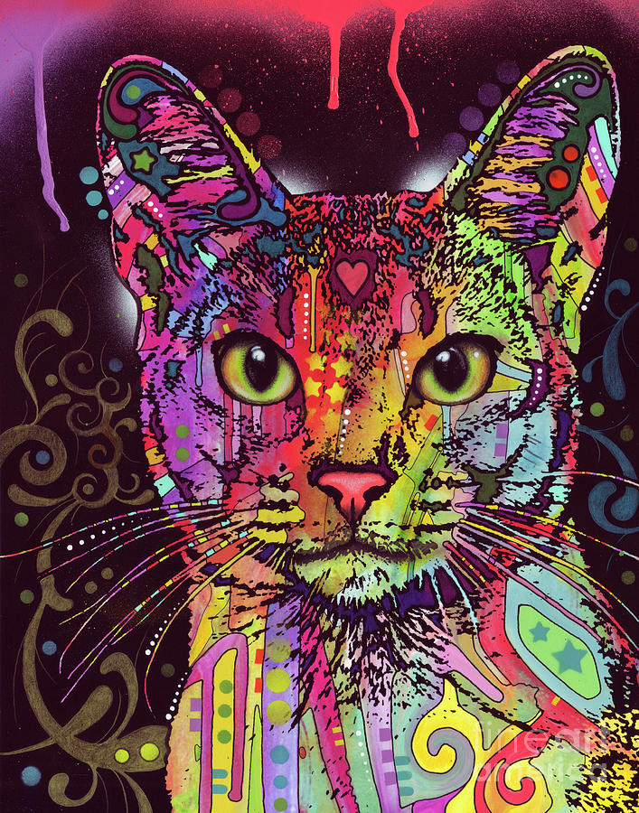 Animal Mixed Media - Abyssinian by Dean Russo
