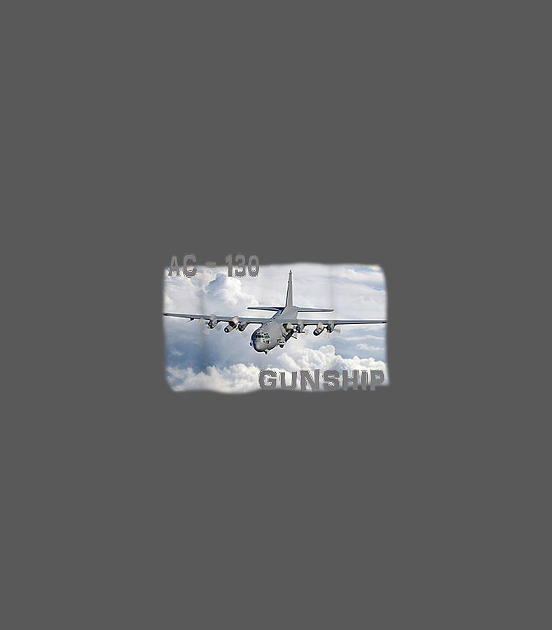 Airplane Digital Art - Ac 130 Gunship Military Airplane Adult Children by Sarjan Tsabe