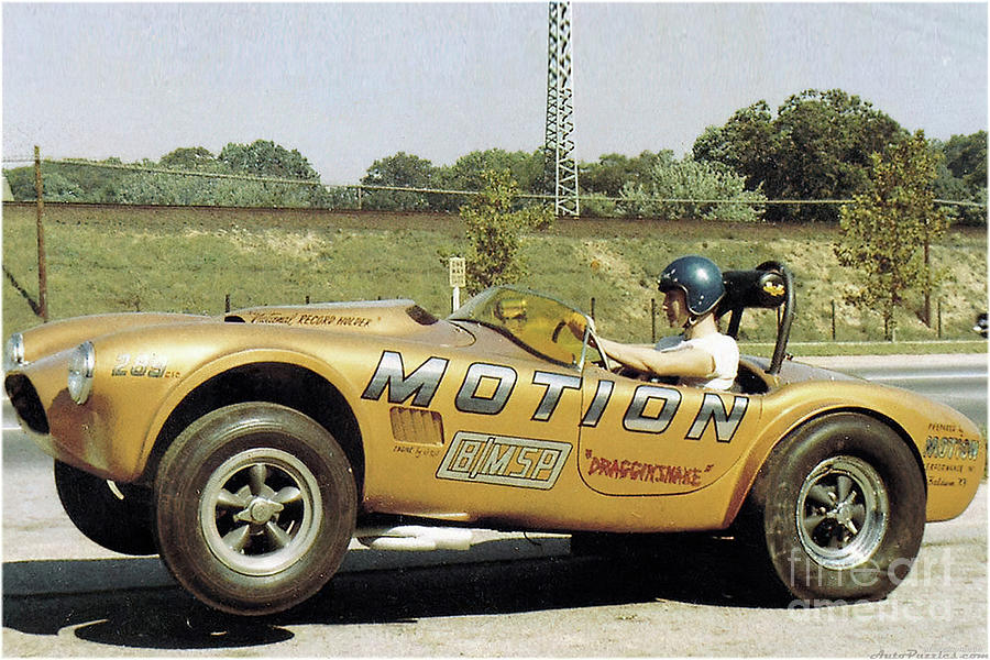 AC Cobra Motion Dragginsnake 1960s dragster Photograph by Retrographs