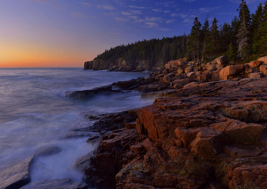 Acadia Dawn Photograph by Stephen Vecchiotti