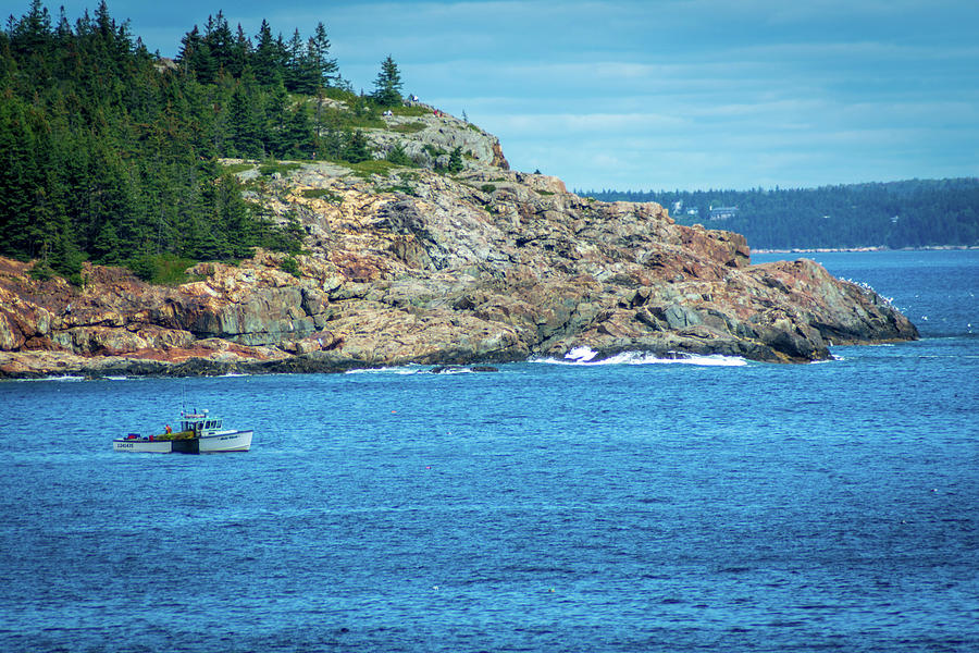 Acadia Lobster Boat Photograph by Sandra Yager