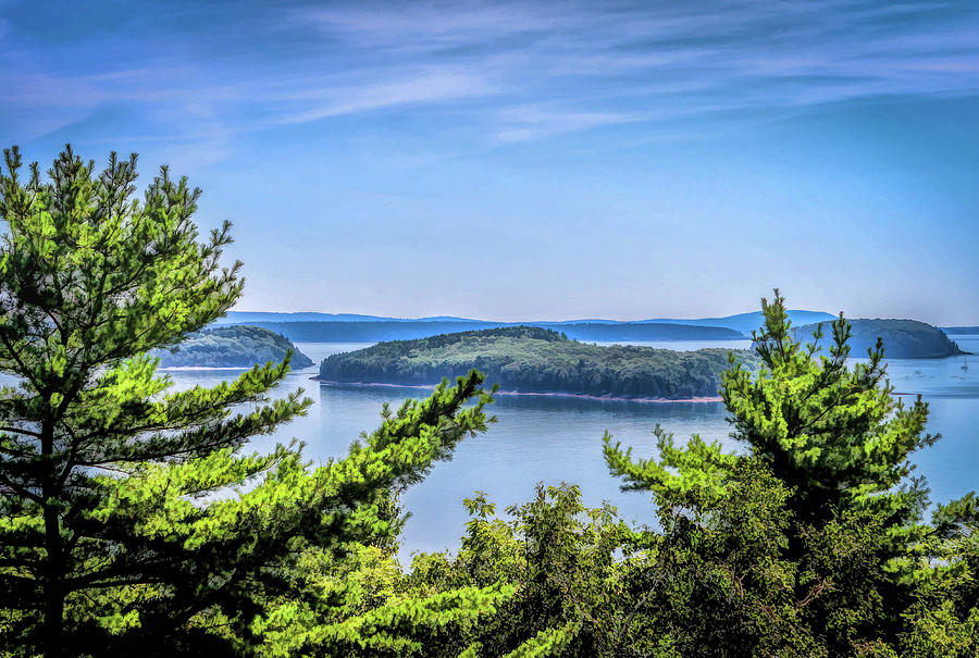 Acadia National Park Cadillac View Painting by Christopher Arndt - Pixels