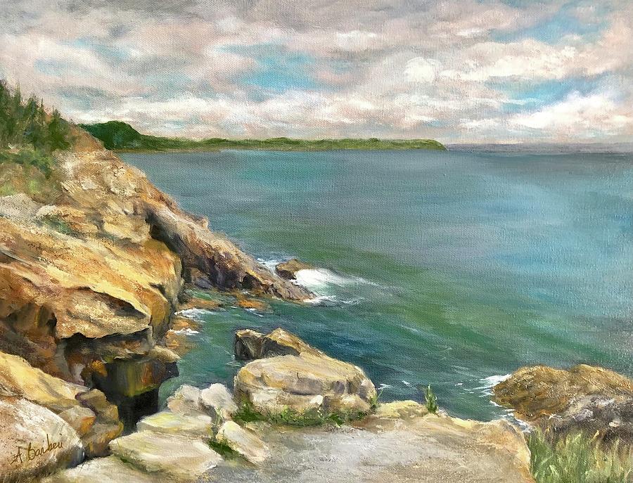 Acadia National Park Maine Painting by Anne Barberi