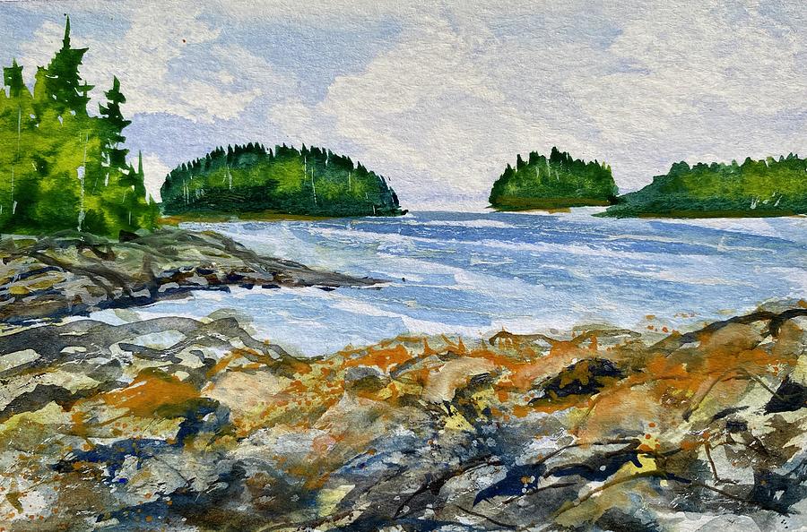 Acadia National Park, Maine Painting by Kellie Chasse