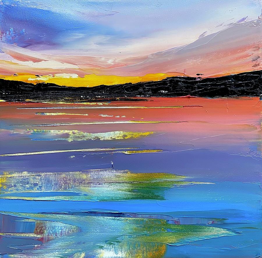 Acadia on my Mind Series Summer Painting by Julia S Powell