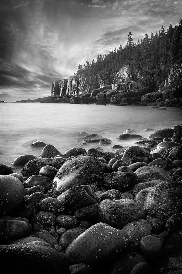 Acadia Radiance - Black and White Photograph by Photos by Thom