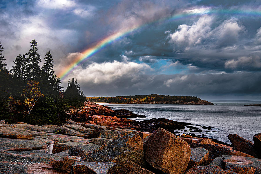 Acadia Rainbow Photograph by William Christiansen