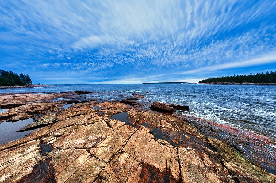 Acadia Shoreline Maine Digital Art by Mark Valentine