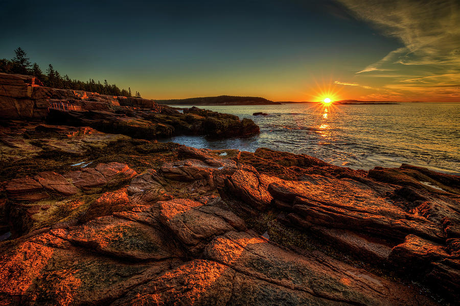 Acadia Sunrise 34A6321 Photograph by Greg Hartford