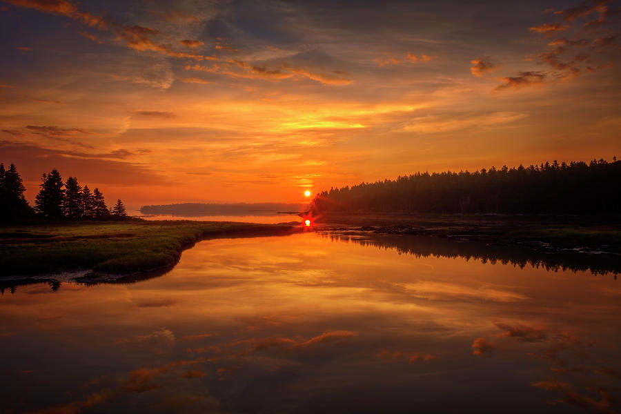 Acadia Sunrise 0553 Photograph by Greg Hartford