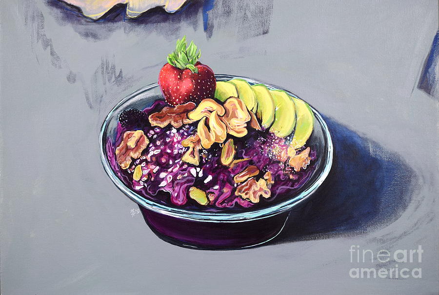 Acai Bowl Painting by Mark Blome