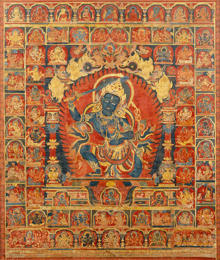Acala, The Buddhist Protector Painting by Anonymous Nepalese 14th century
