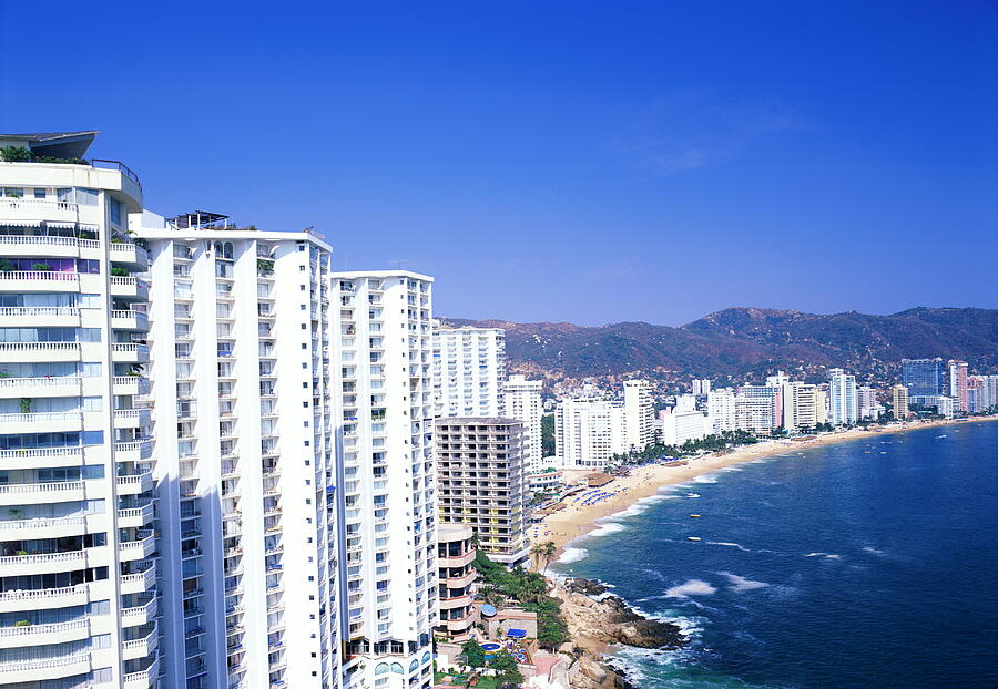 Acapulco, Mexico, Hotels And Beach Photograph by Buena Vista Images Acapulco, Mexico, Hotels And Beach Photograph by Buena Vista Images