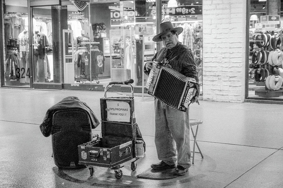 Accordion Player Photograph by Rodney Lee Williams