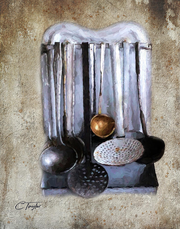 Accoutrements of the Kitchen Mixed Media by Colleen Taylor