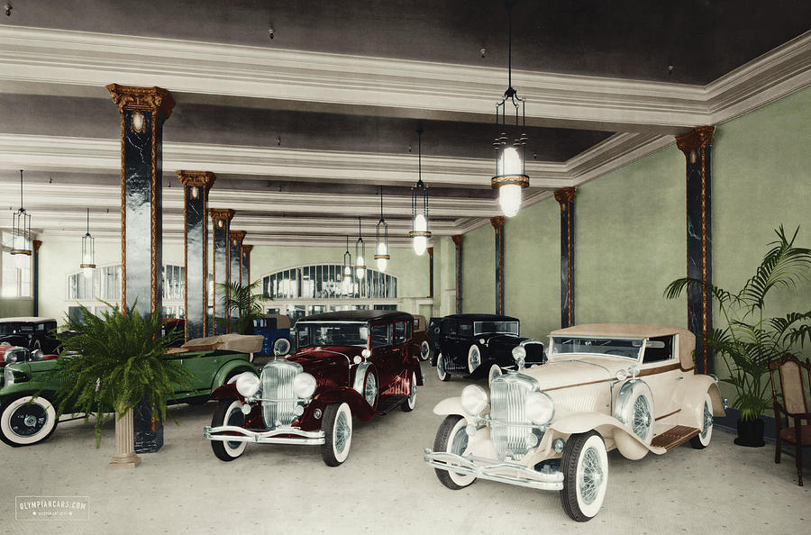 ACD Showroom 1930 Photograph by Retrographs