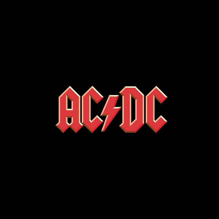 Acdc Rock Band Mucis Logo Digital Art by Fritsch Ressie - Fine Art America