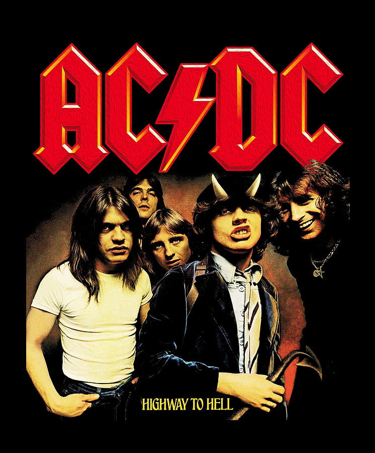 Acdc Vintage Poster Digital Art By Salty Vibes