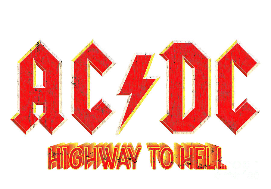 ACDC Vintage Retro Highway To Hell Digital Art by Kirania Finest ACDC Vintage Retro Highway To Hell Digital Art by Kirania Finest