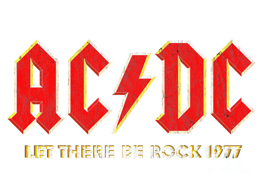 ACDC Vintage Retro Let There Be Rock Digital Art by Kirania Finest ACDC Vintage Retro Let There Be Rock Digital Art by Kirania Finest