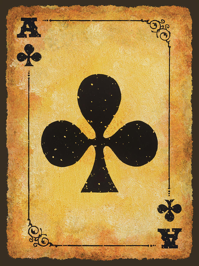 Ace of Clubs Painting by Tim Joyner