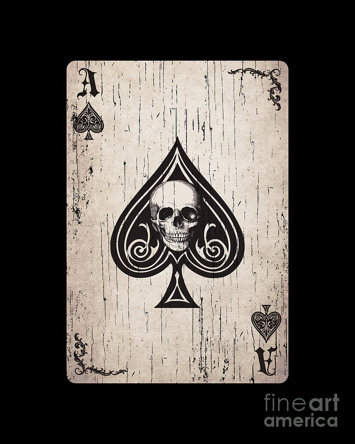 Ace of Spades Death Card Digital Art by Beltschazar - Fine Art America