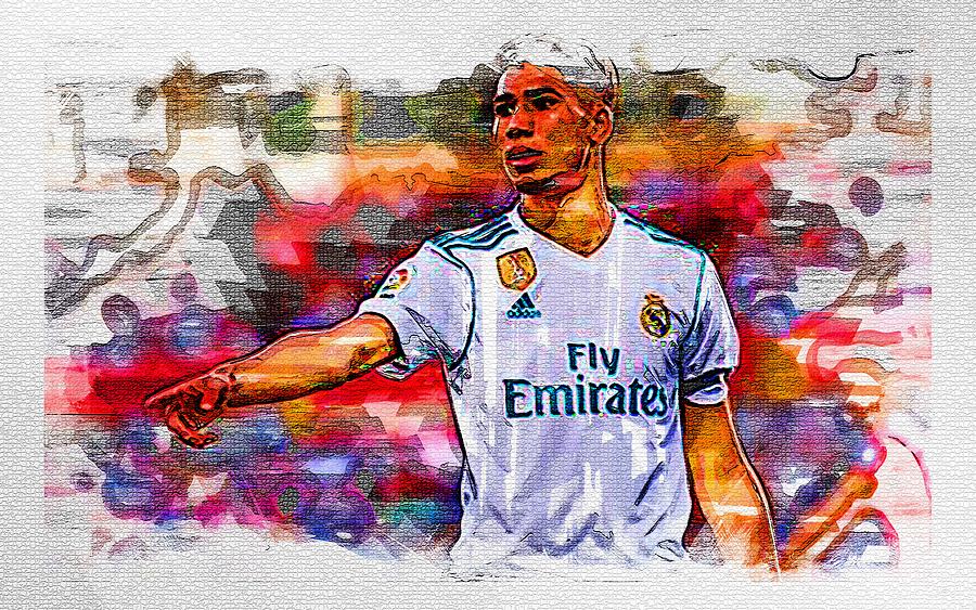 Achraf Hakimi Real Madrid Footballers La Liga Match Soccer, Mixed Media ...