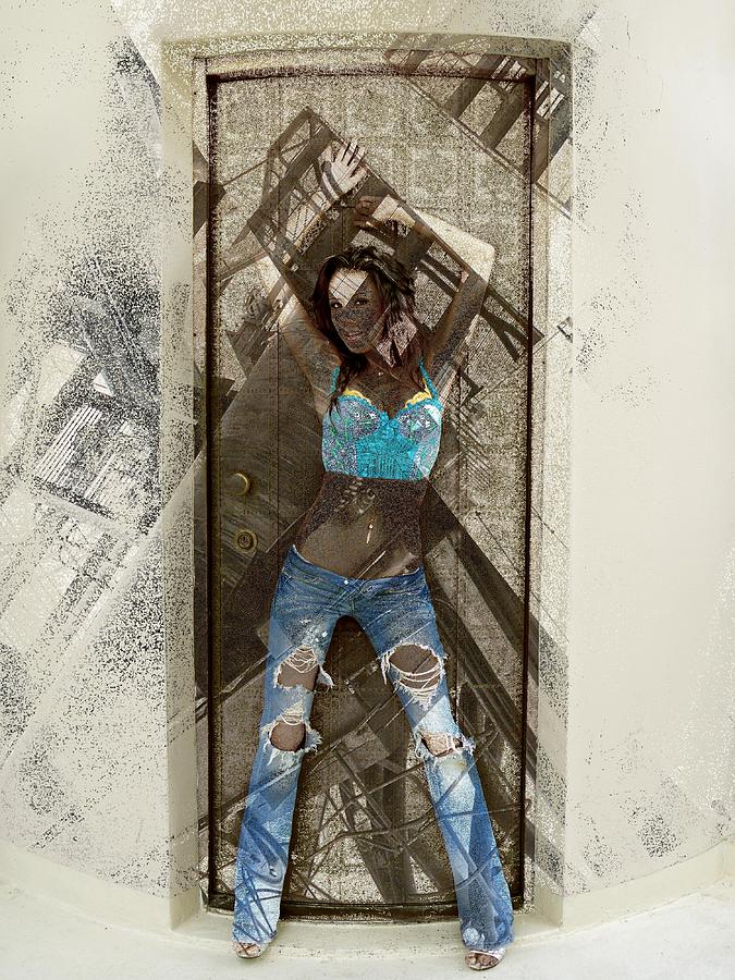 Acid Jeans Metallic Digital Art by Stephane Poirier